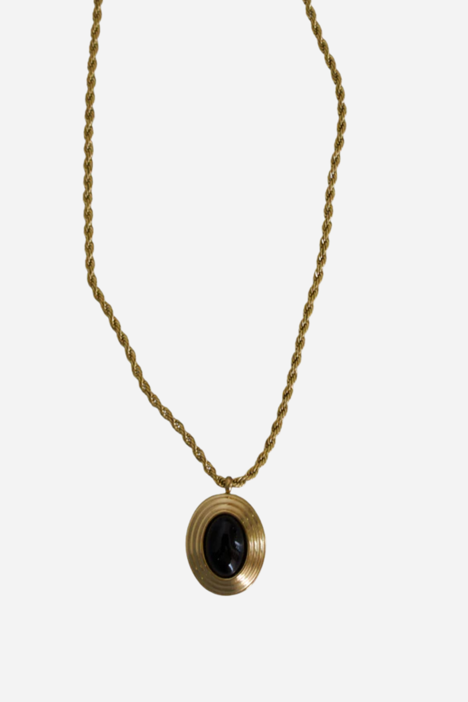 18K Black Statement Necklace