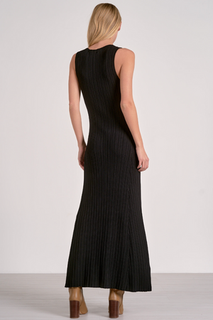 Ribbed Knit Sweater Midi Dress