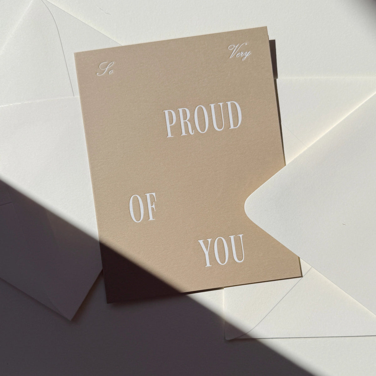 Jaymes Paper - So Very Proud Of You No. 57 Card - Latte