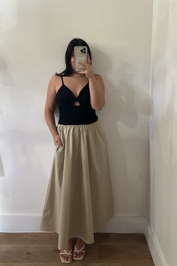 Madrid Mixed Media Dress