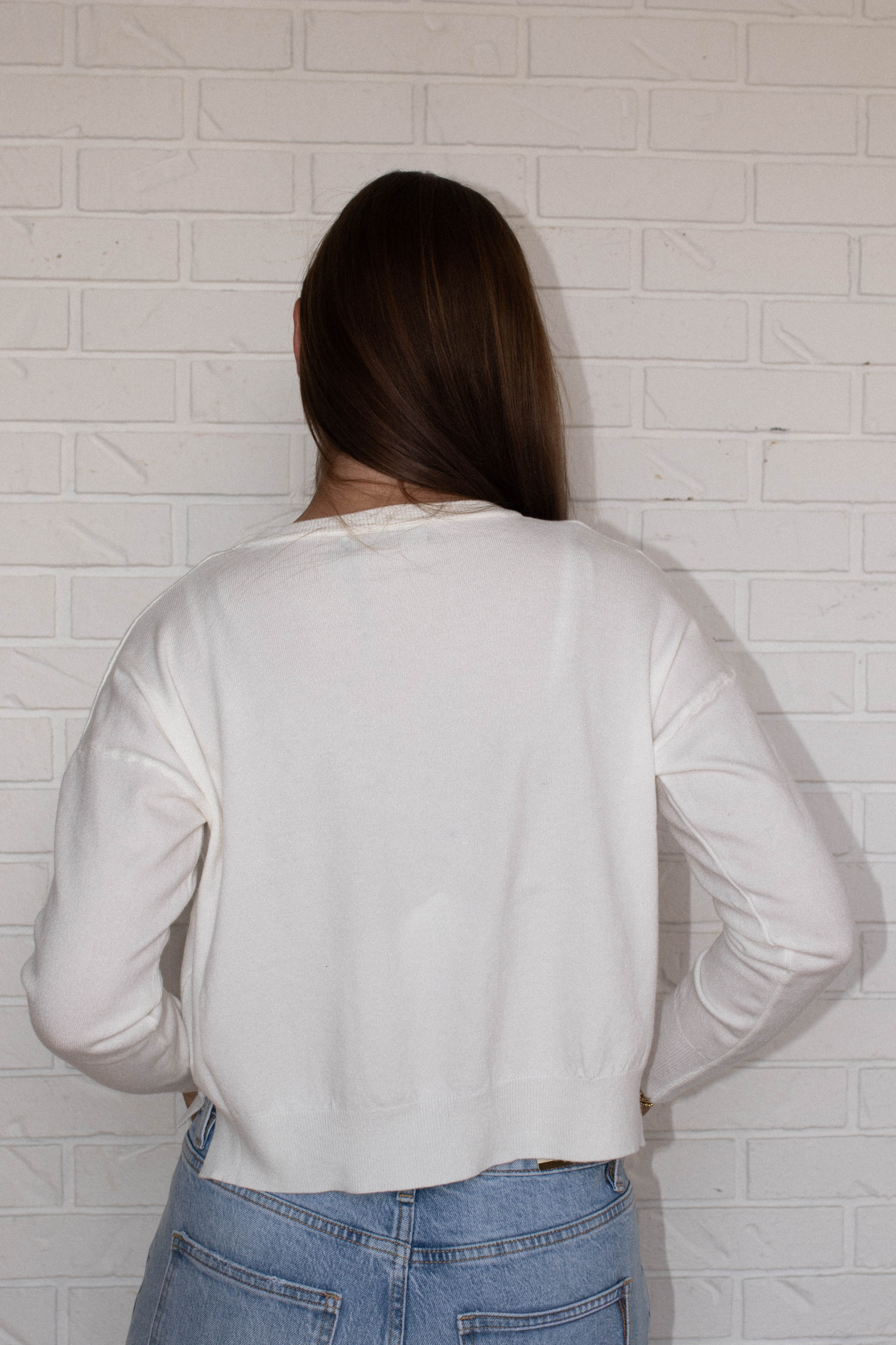 Polly Sweater - Pearl