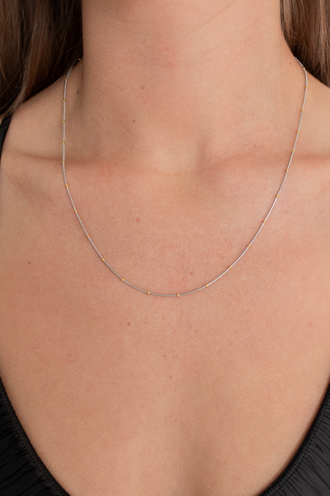 18K Johnna Two Tone Necklace