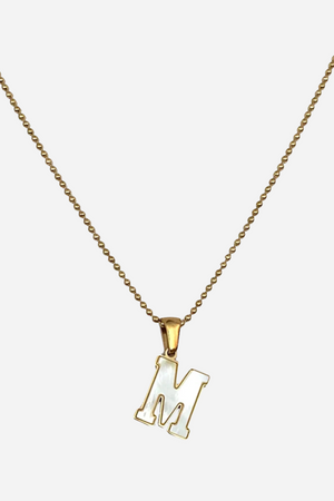 Farrah B School Girl Initial Necklace