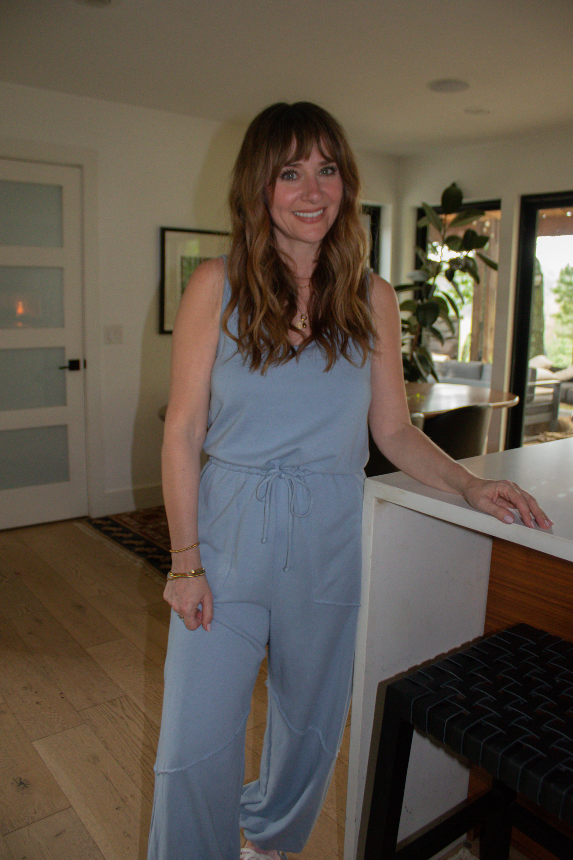 Journey Terry Jumpsuit - Blue Sky