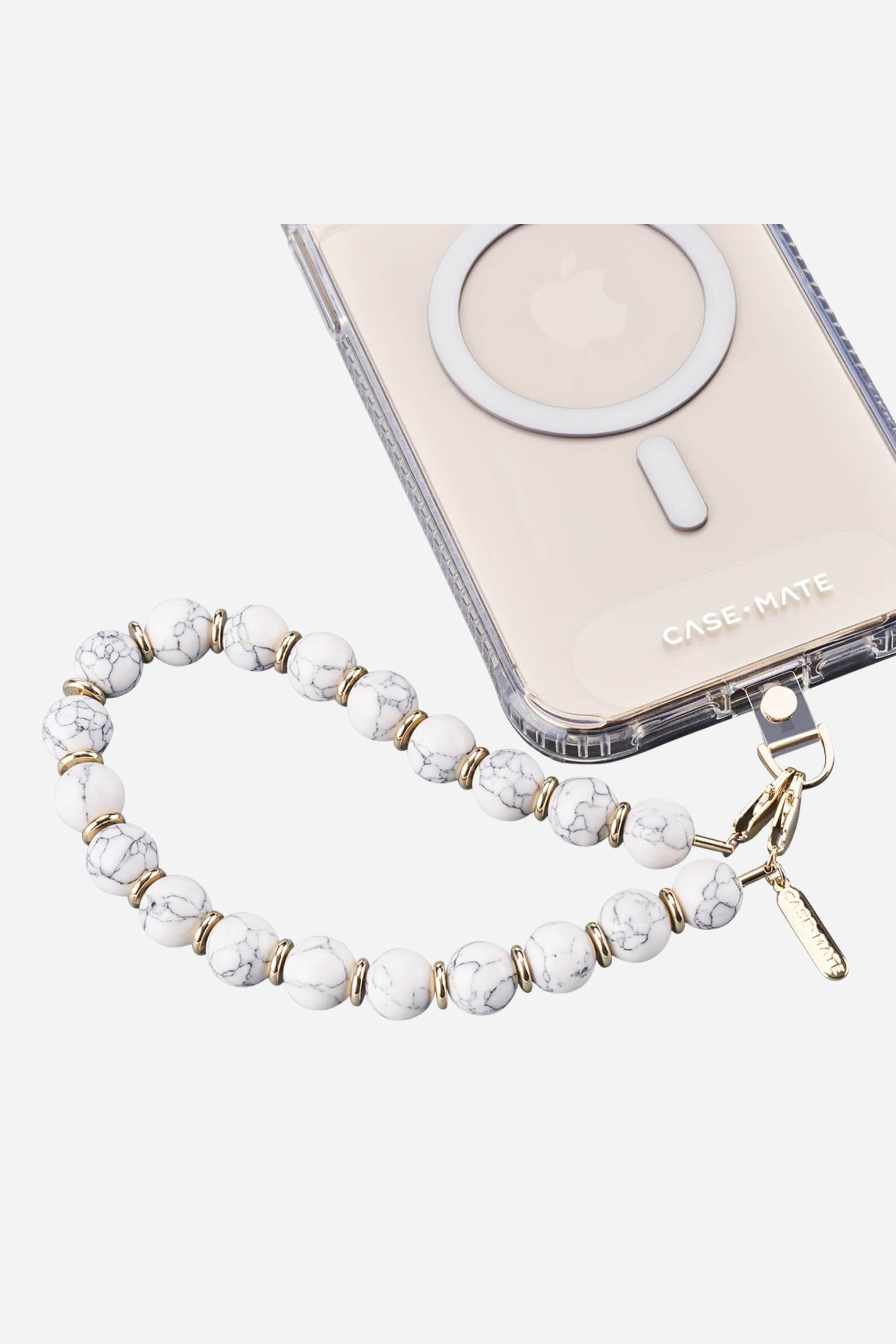 Beaded Marble Phone Wristlet