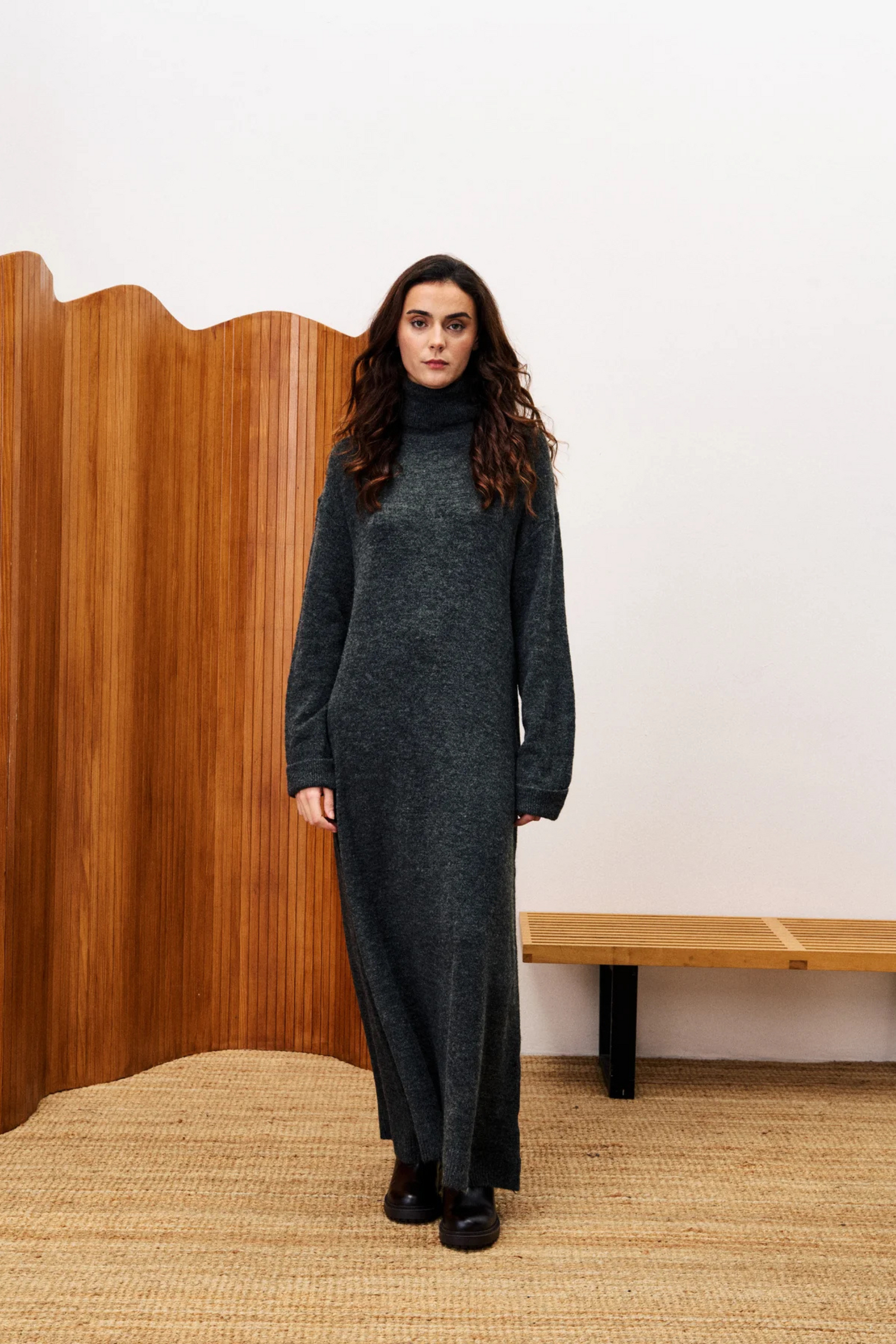 FRNCH Rooibos Dress - Grey