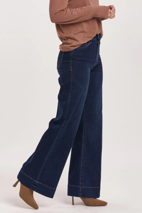 Fiona High Rise Wide Leg Jeans - Star Demand