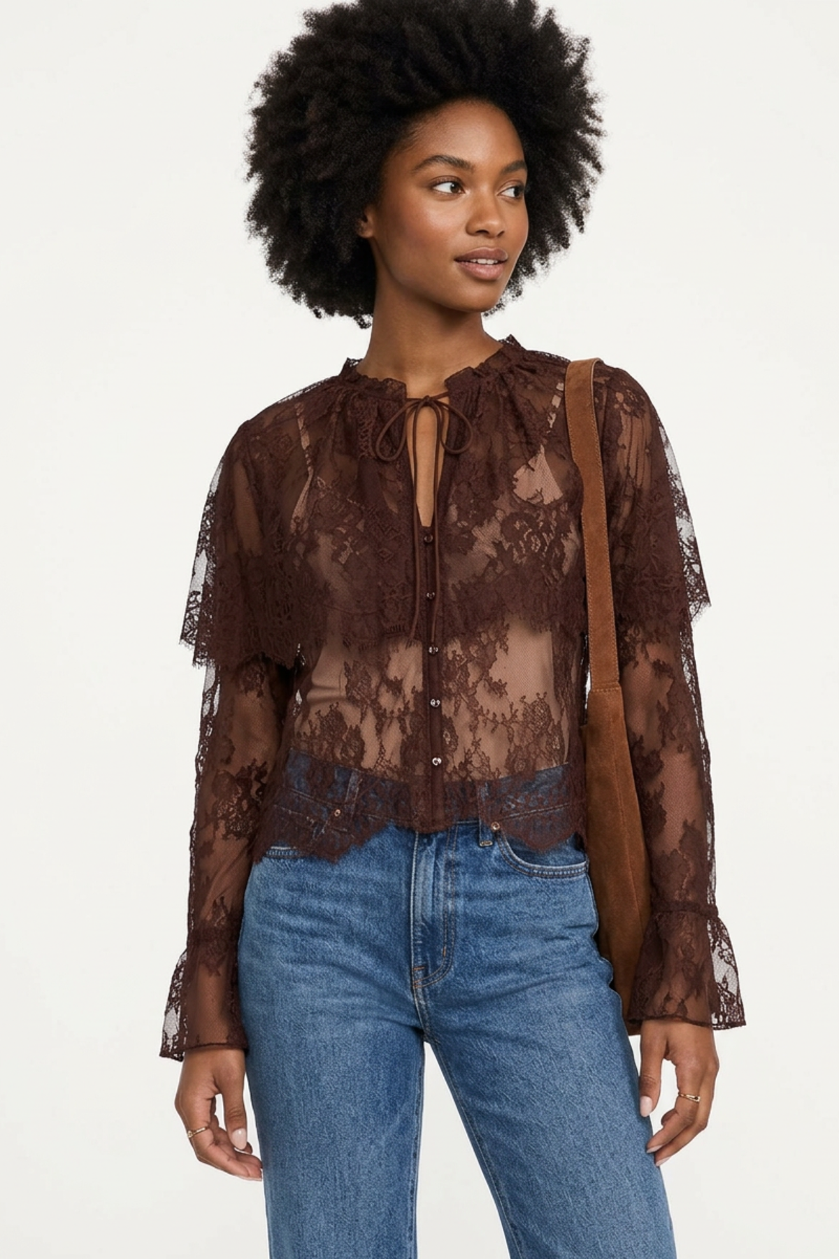 Lili Lace Capelet Top