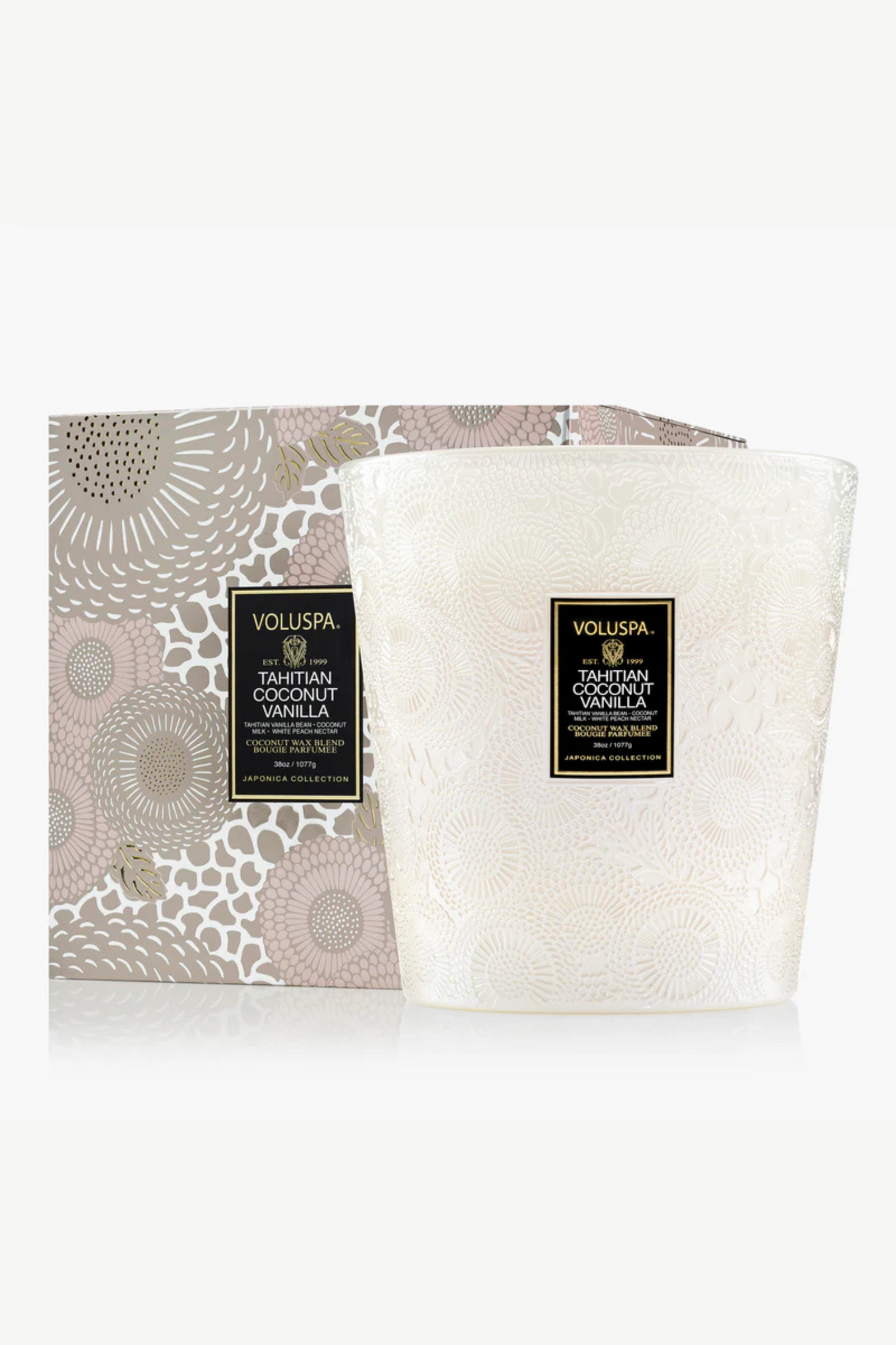 Voluspa 3 Wick Hearth Candle - Tahitian Coconut Vanilla