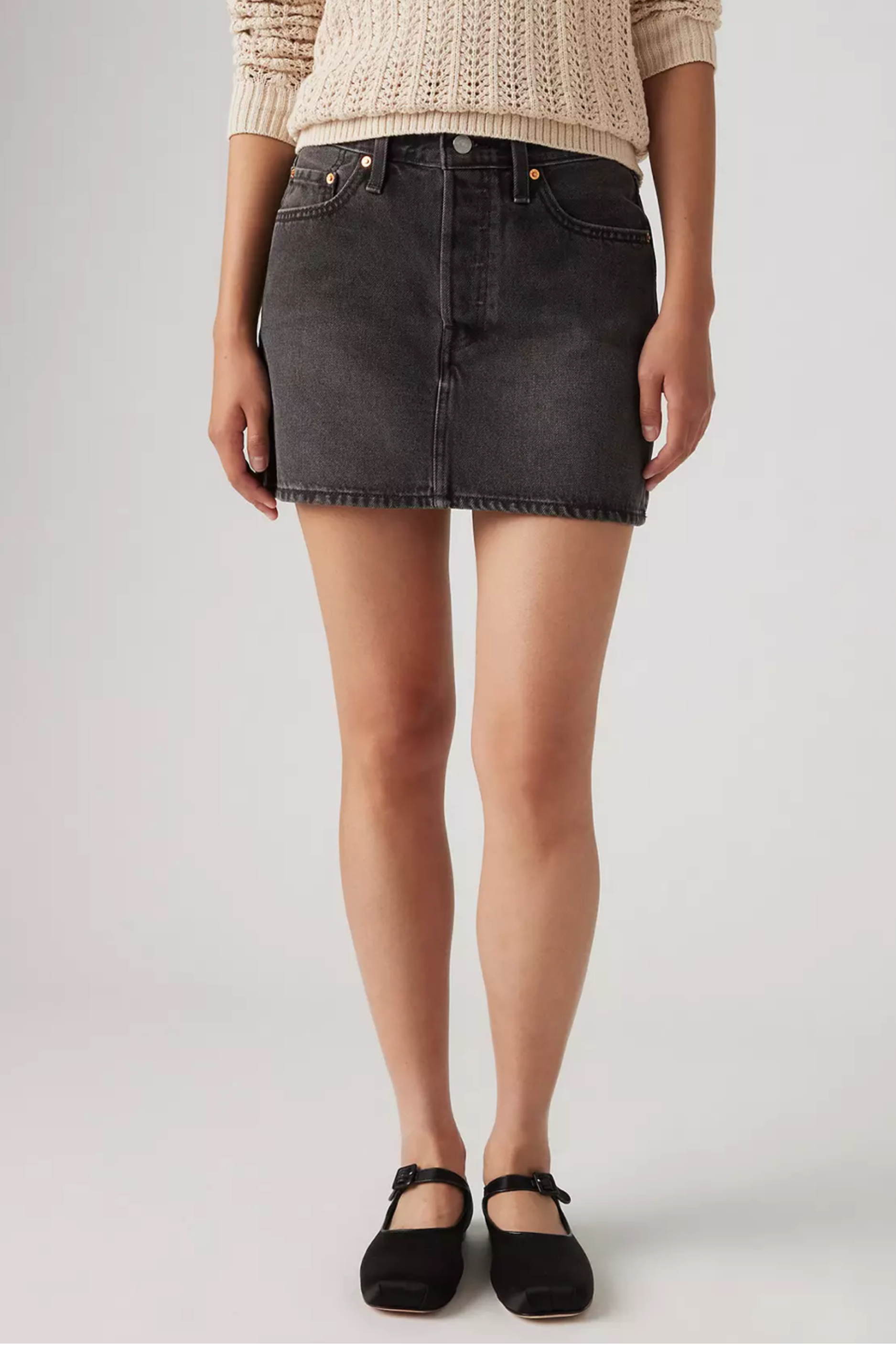 Levi's Icon Mini Skirt - Dark Mirror