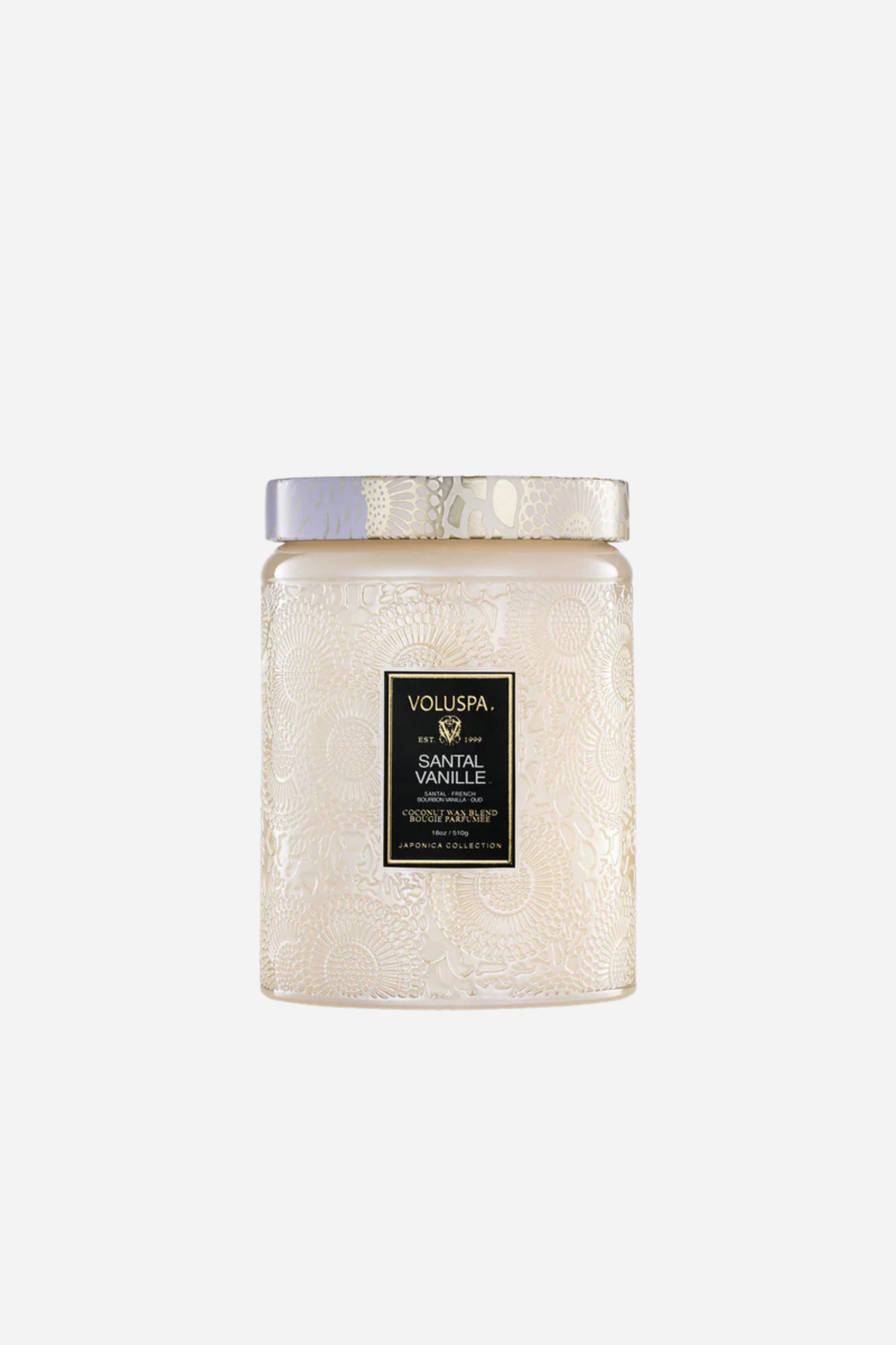 Voluspa - Large Glass Jar Candle - 18 oz - Santal Vanille