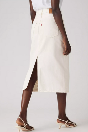 Levi's Back Slit Midi Skirt - Snowing in LA