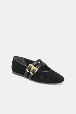 Dolce Vita Baylee Ballet Flats - Onyx Suede