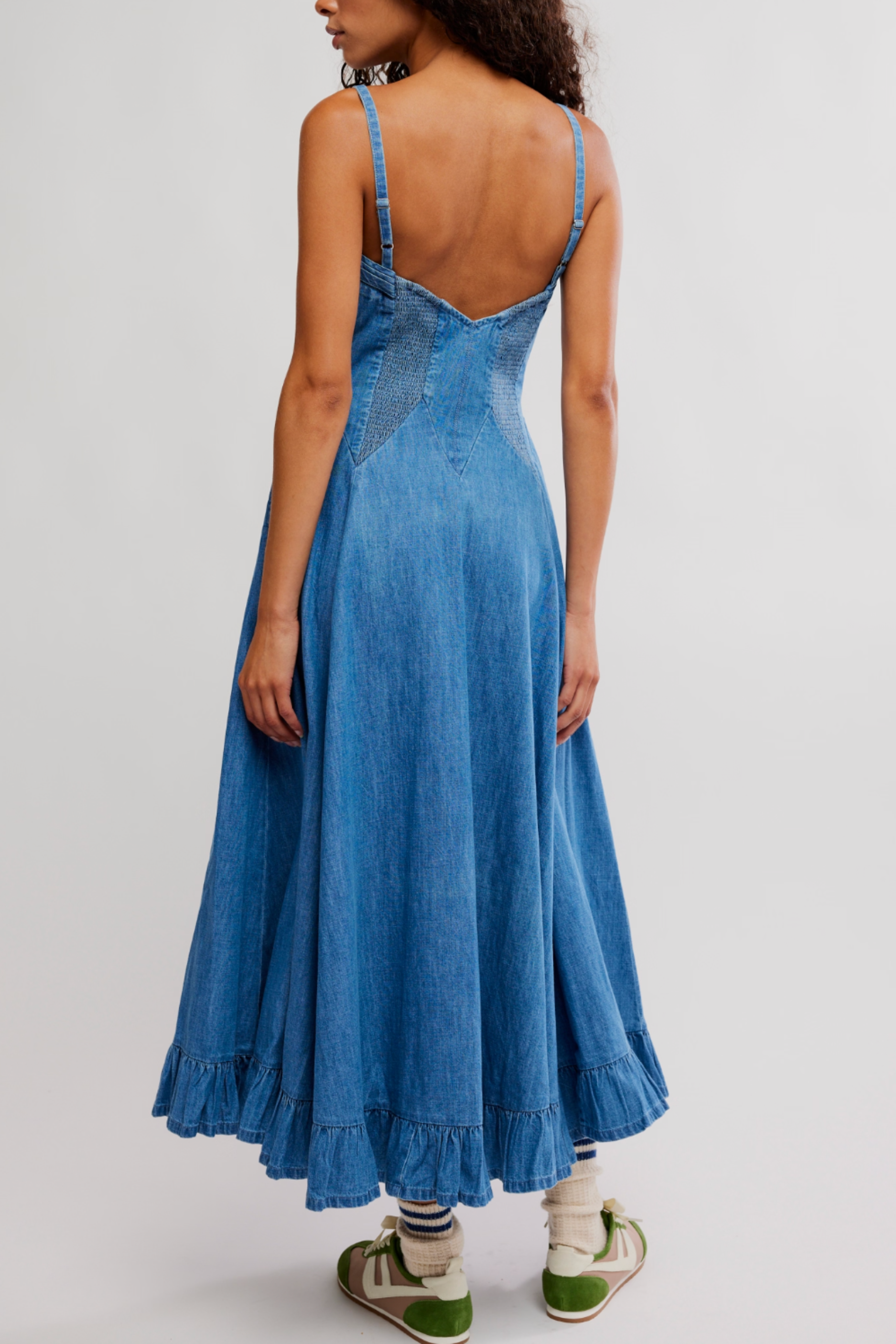 Free People Another Season Midi Dress - Boardwalk Blue