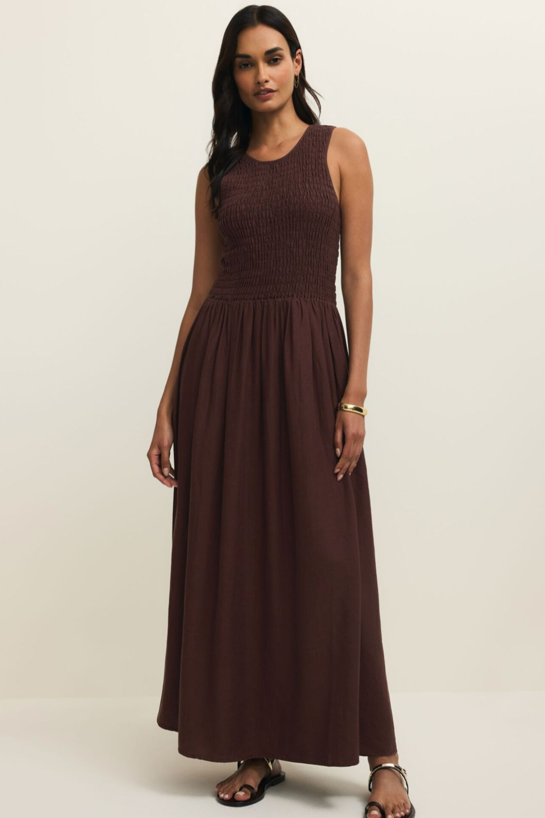 Z Supply Juniper Maxi Dress - Chocolate Cherry