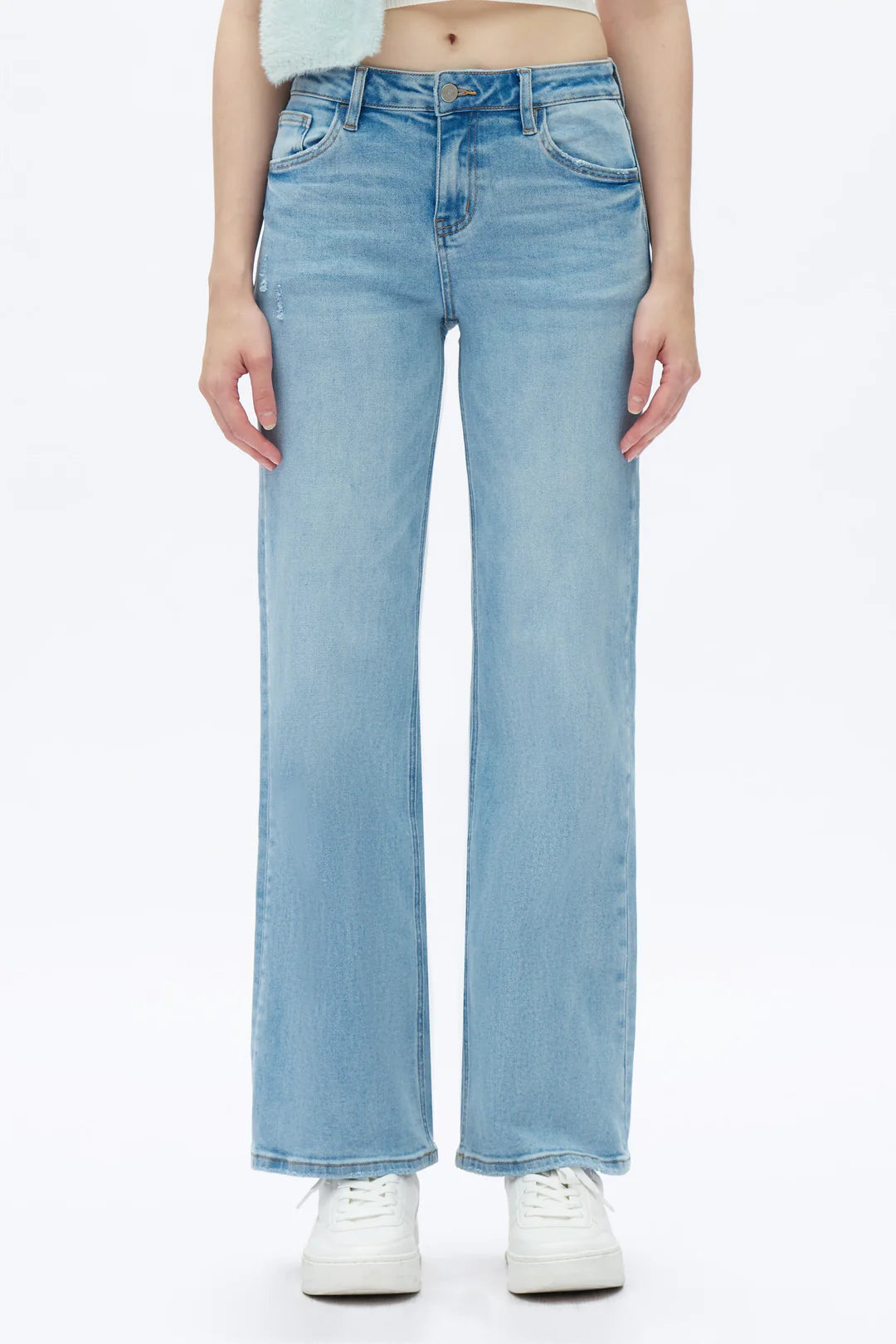 Alsa Mid Rise Wide Leg Jeans