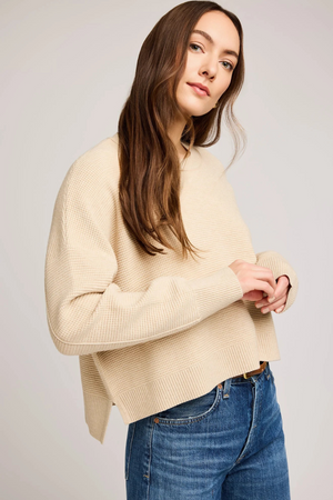 Axel Crewneck Sweater - Heather Sandstone