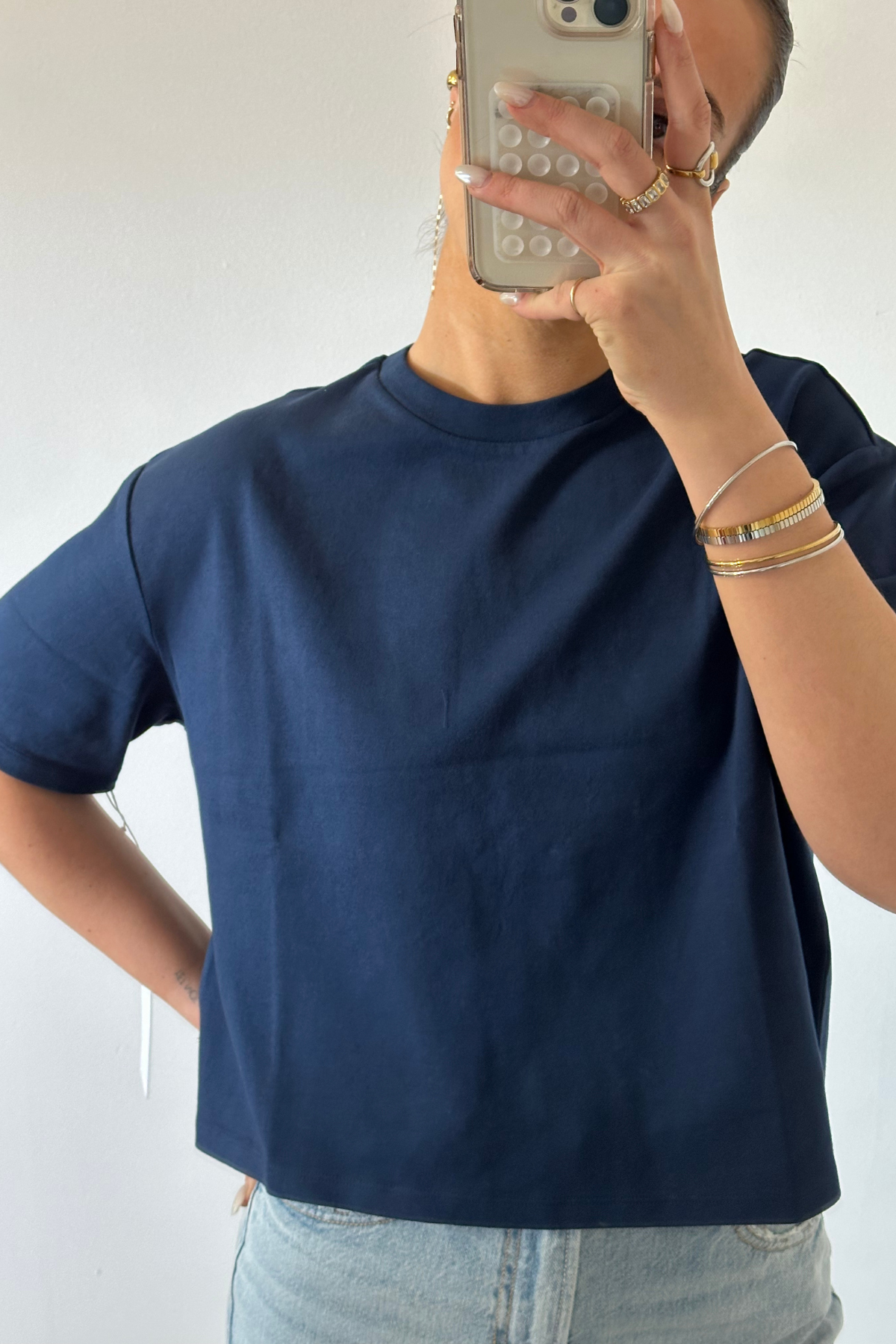 Maddox Jersey Tee - Black Iris