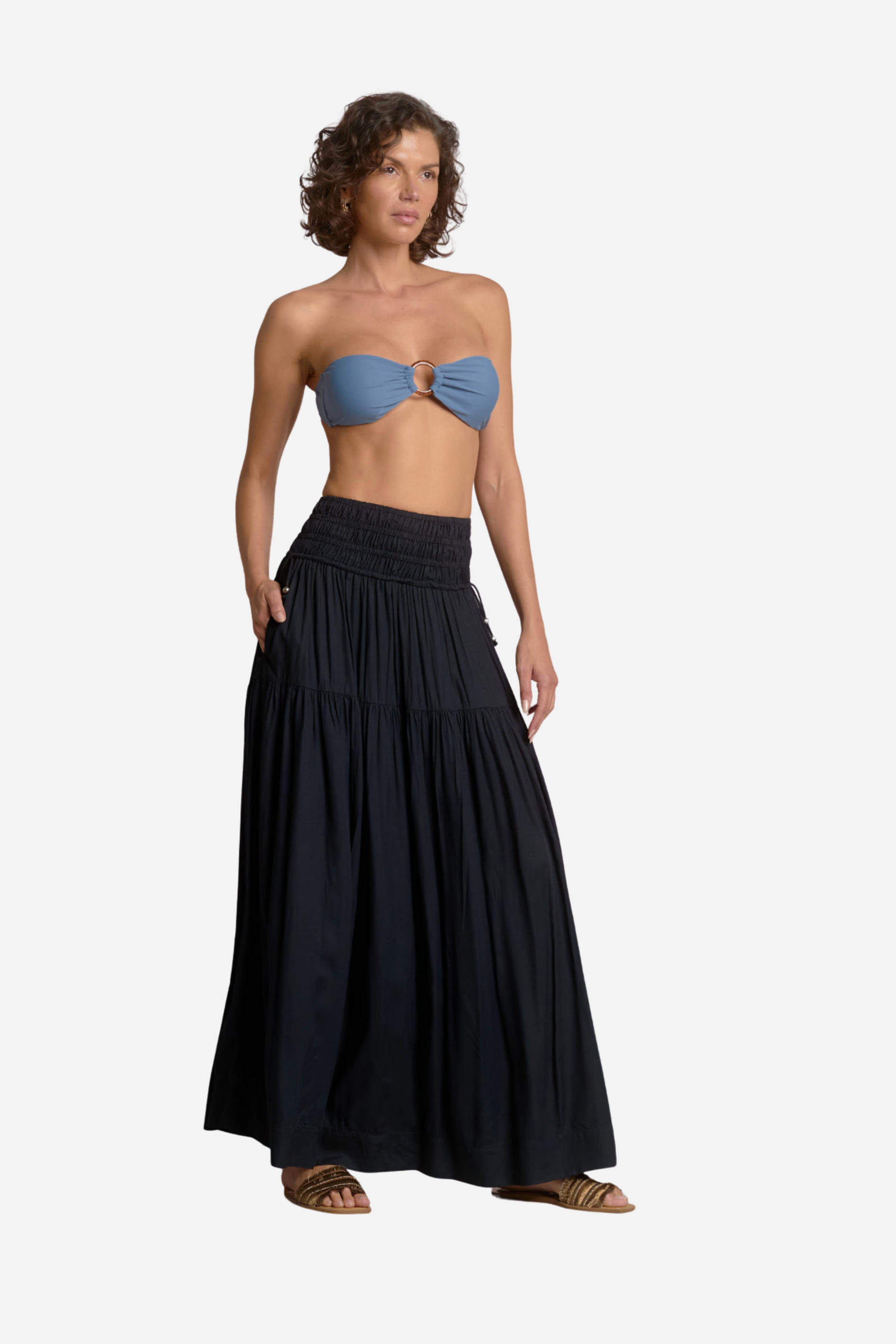Summer Maxi Skirt - Black