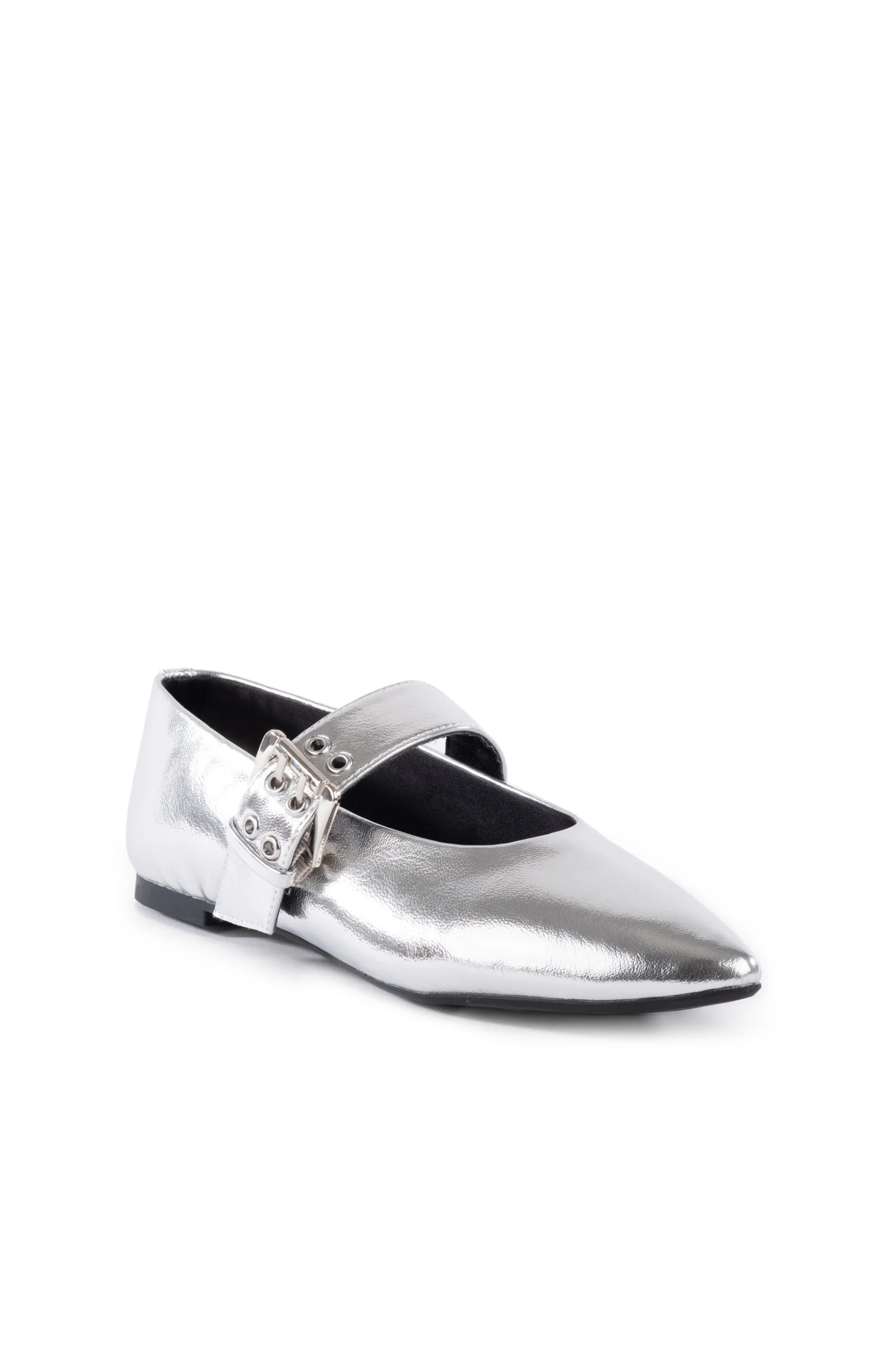 Seychelles Spinning Around Ballet Flats - Silver