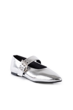Seychelles Spinning Around Ballet Flats - Silver