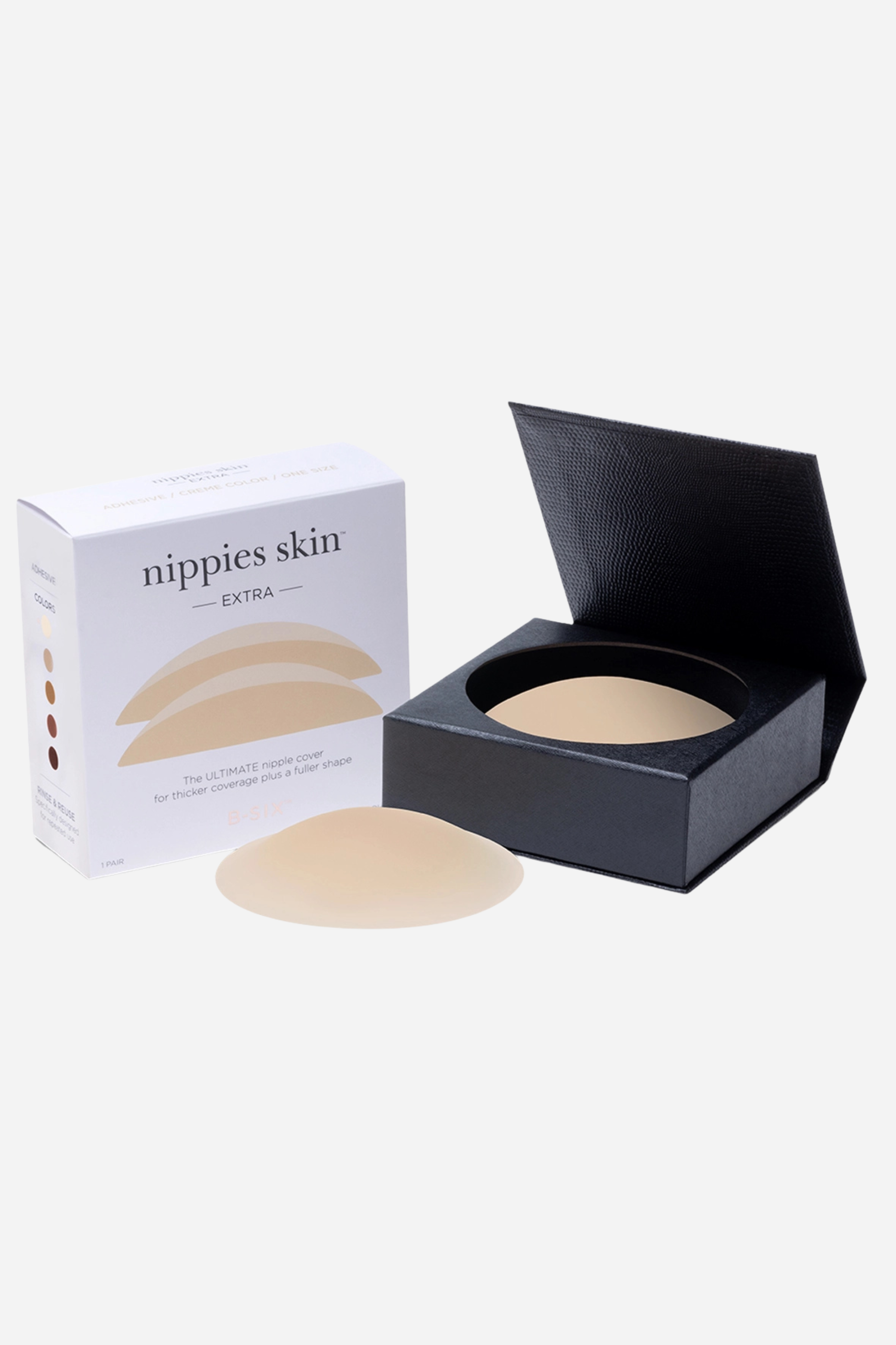 Nippies Adhesive Nipple Covers - Extra Coverage - Creme
