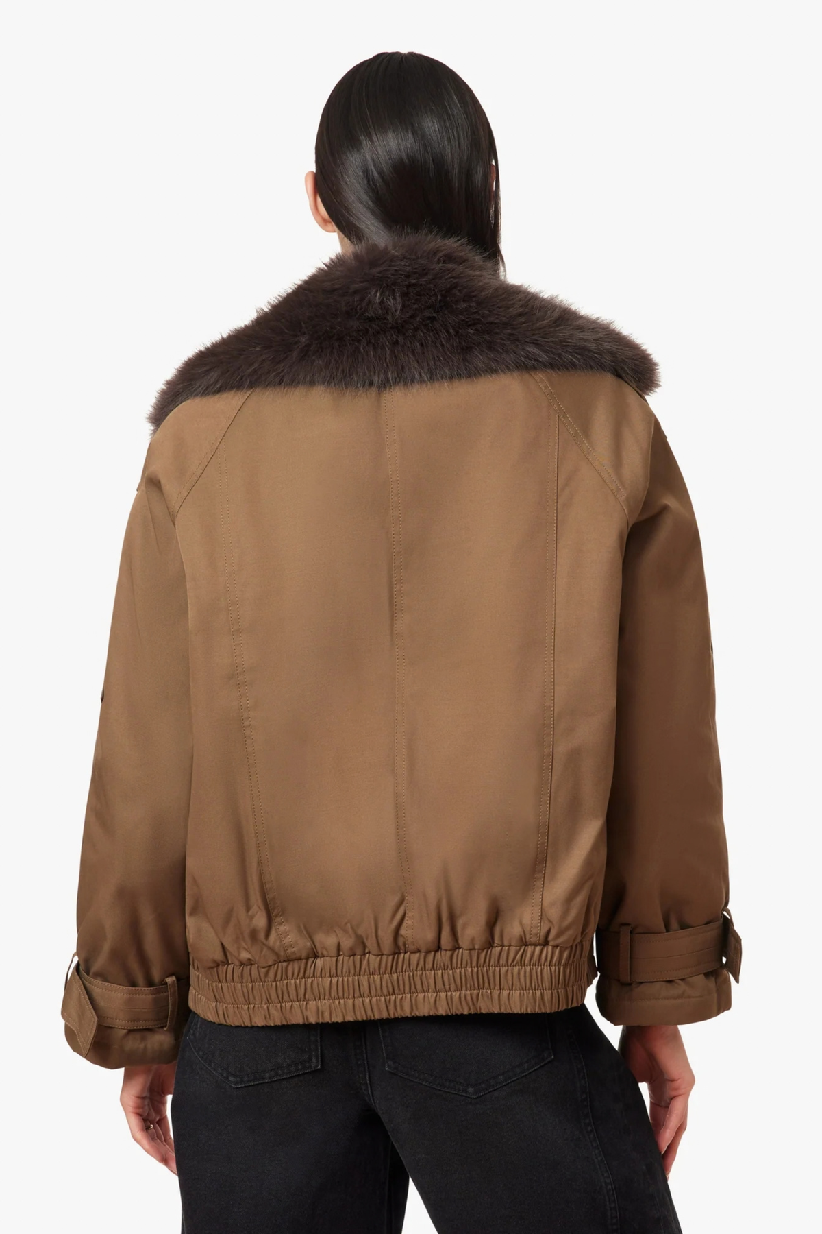 Habitual - Fur Collar Trench Jacket
