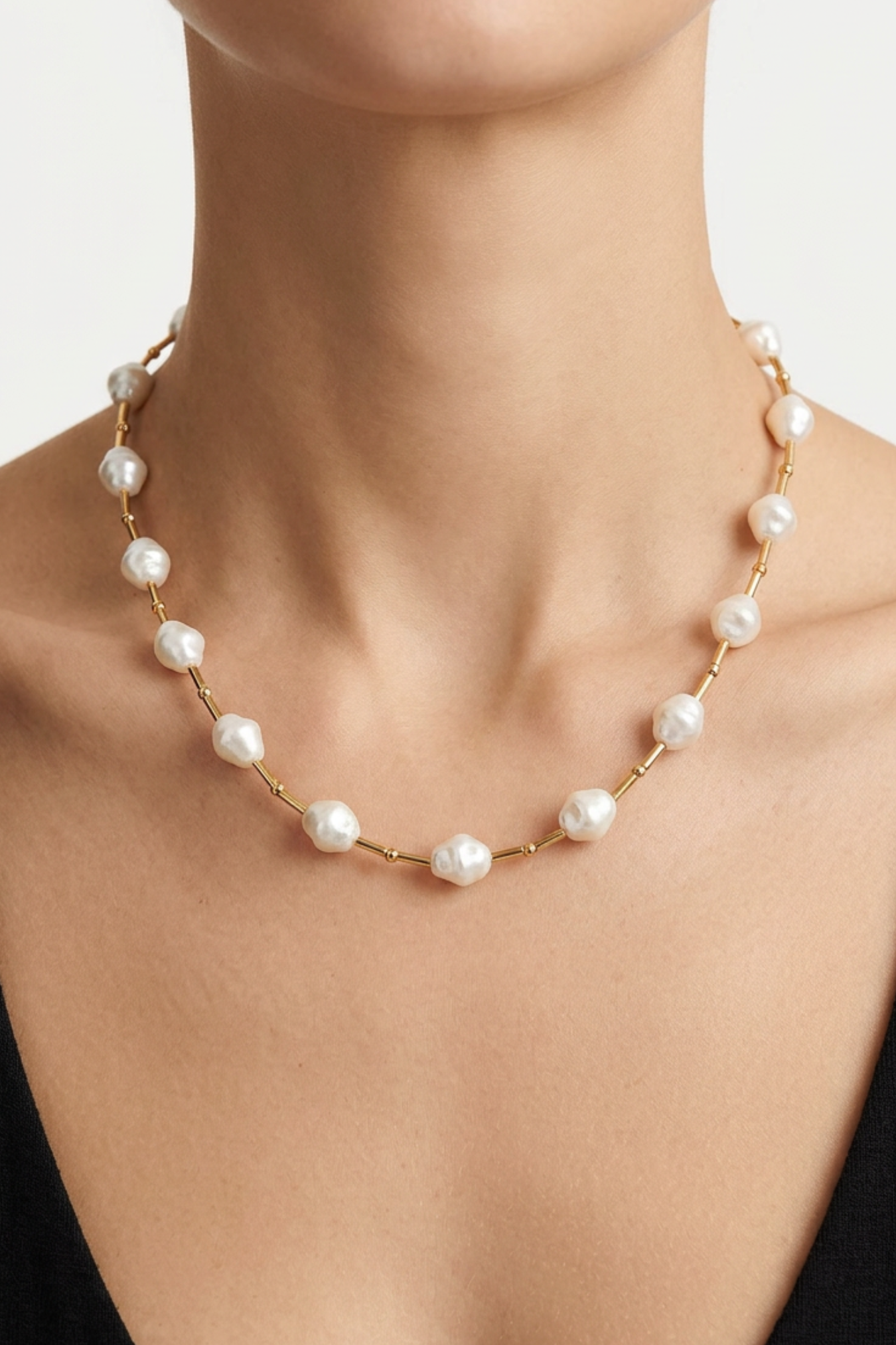 18K Summer Chunky Pearl Necklace