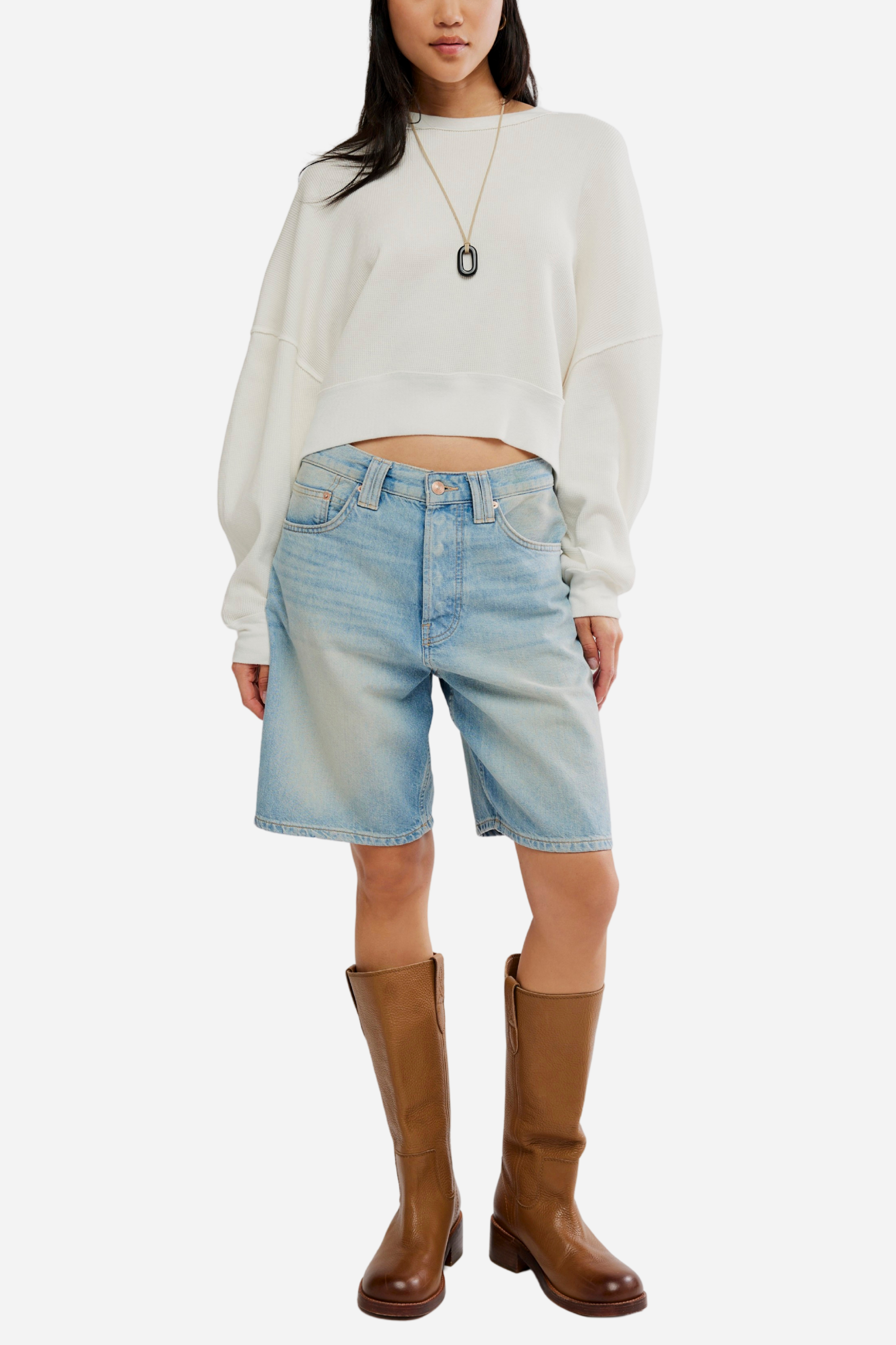 Free People Skyline Tee - Clean Ivory