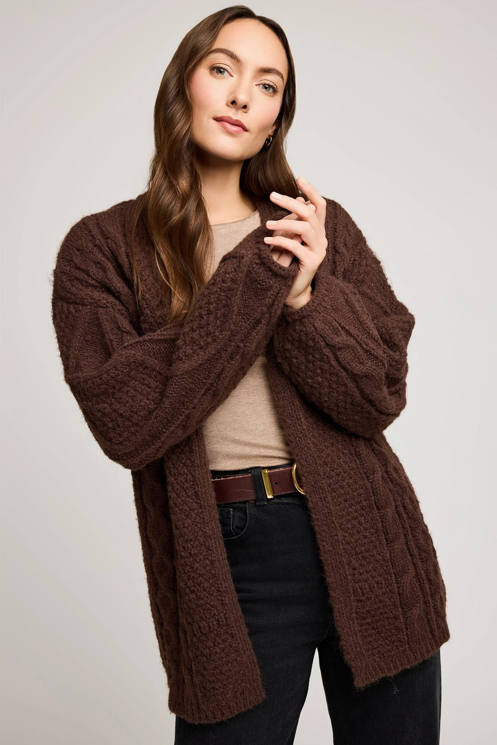 Betty Cardigan - Chocolate