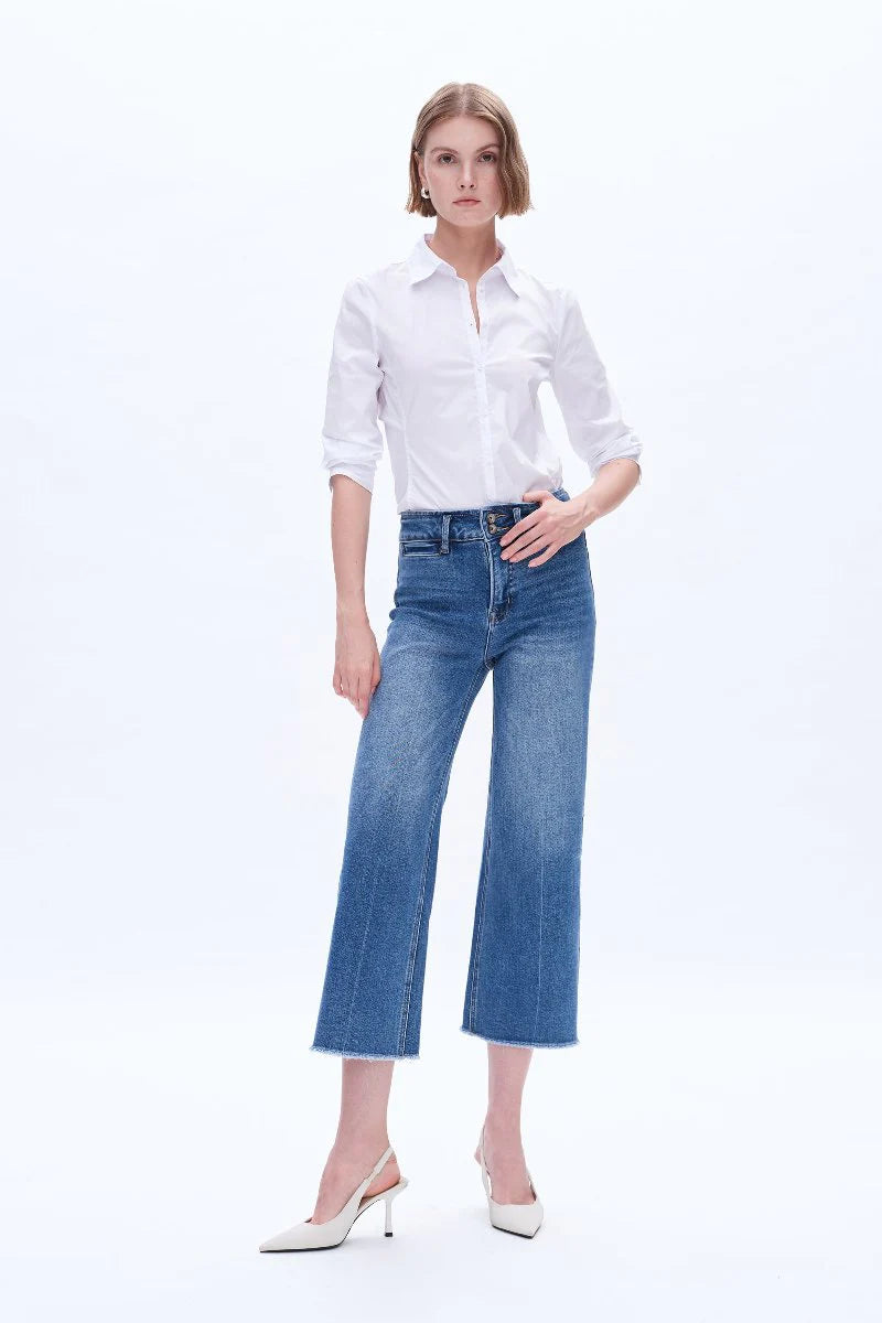 High Rise Wide Leg Jeans