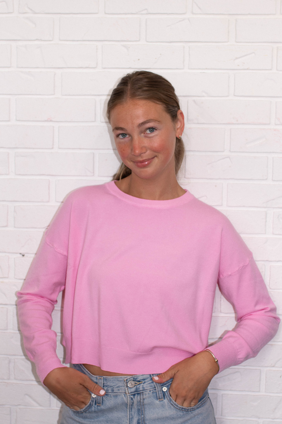 Polly Sweater - Blush Pink
