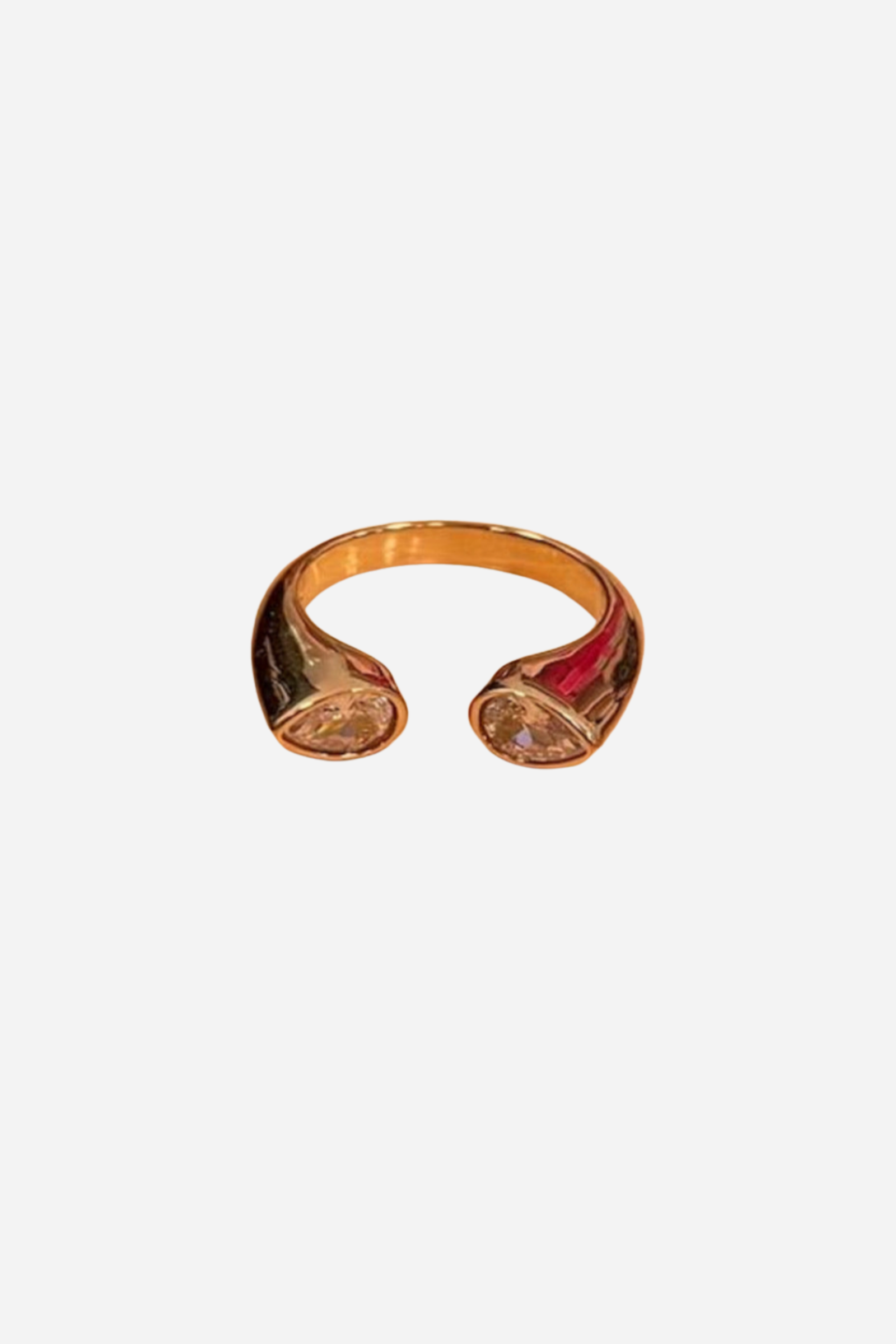 18K Cecilia Double Diamond Ring