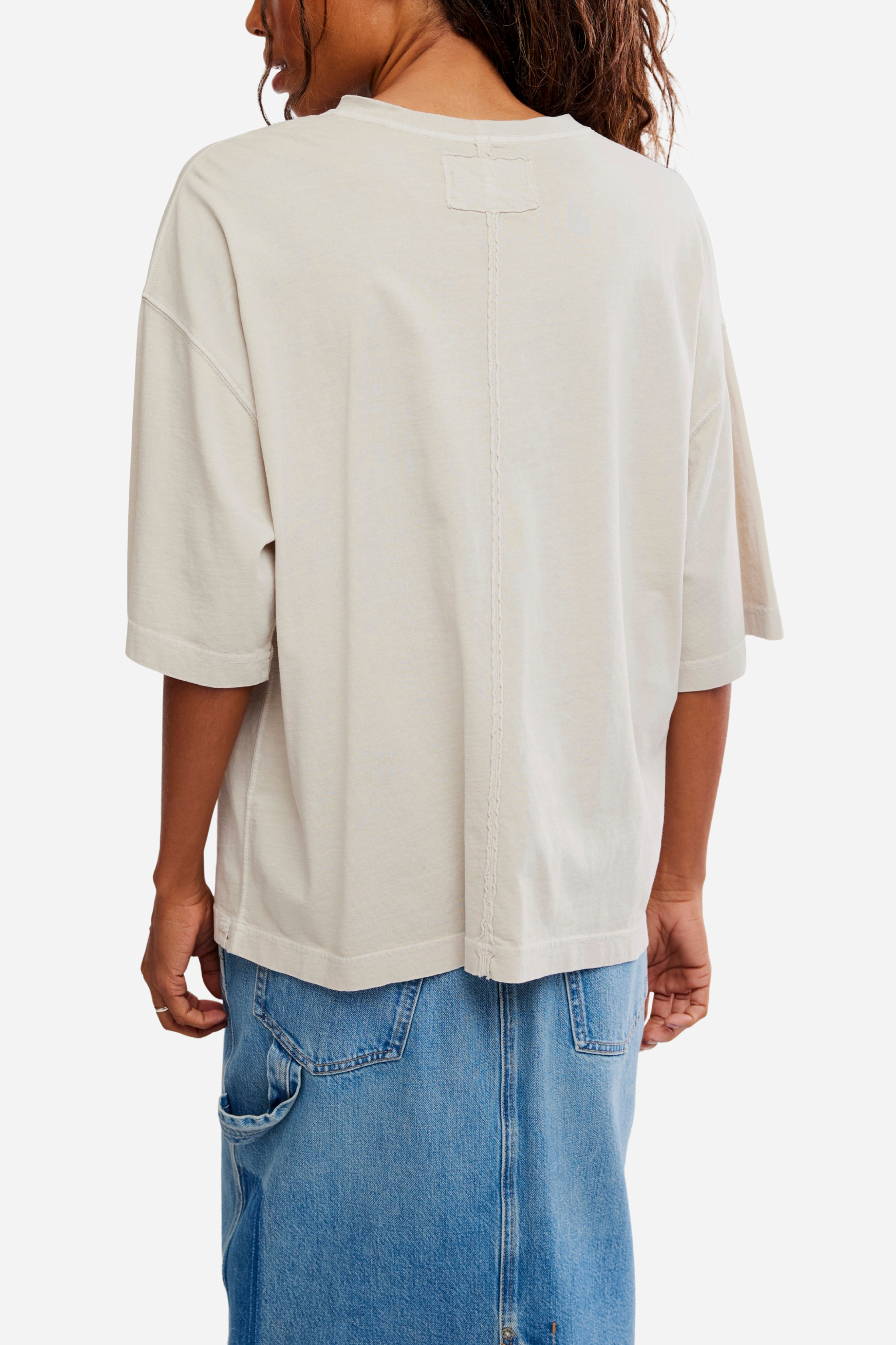 Free People - Perfect Oversized Tee - Morning Oat
