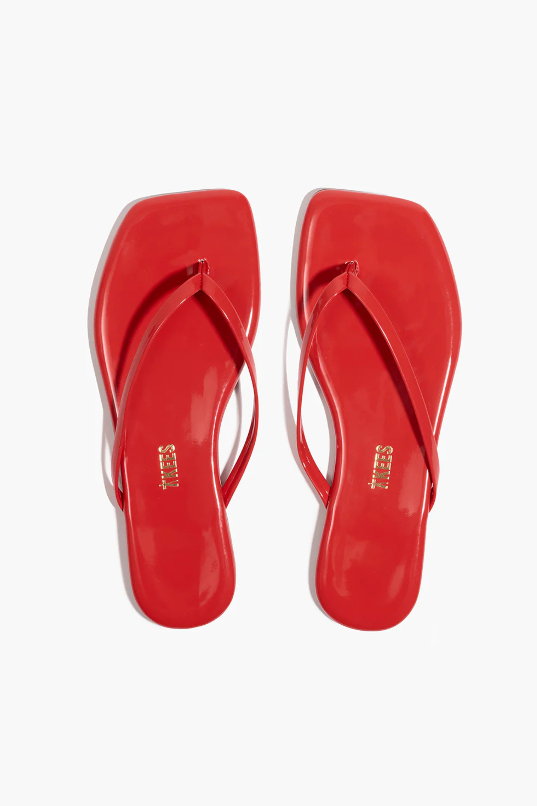 Tkees Square Toe Lilly - Red Gloss