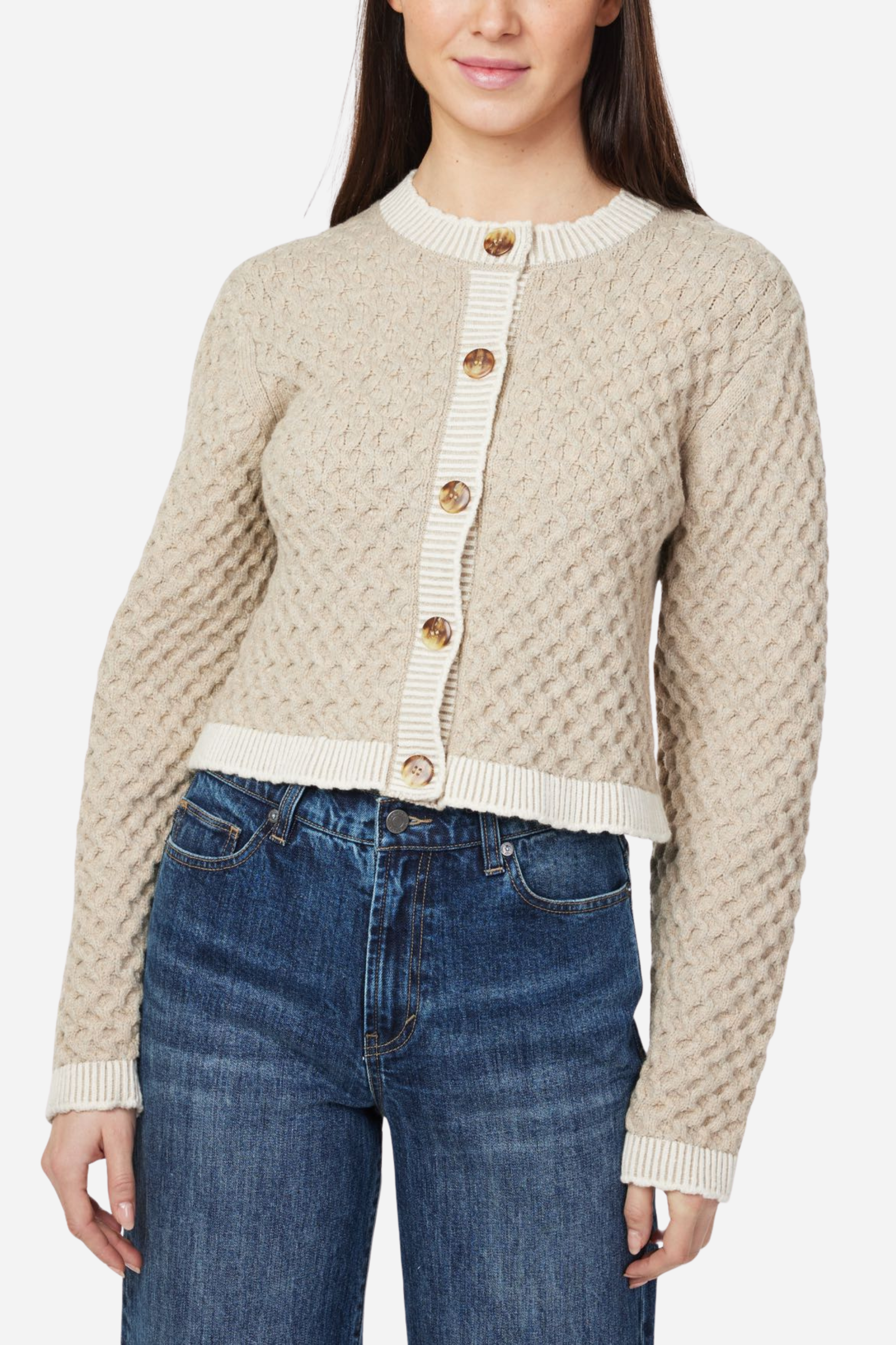 Clara Cropped Knit Cardigan