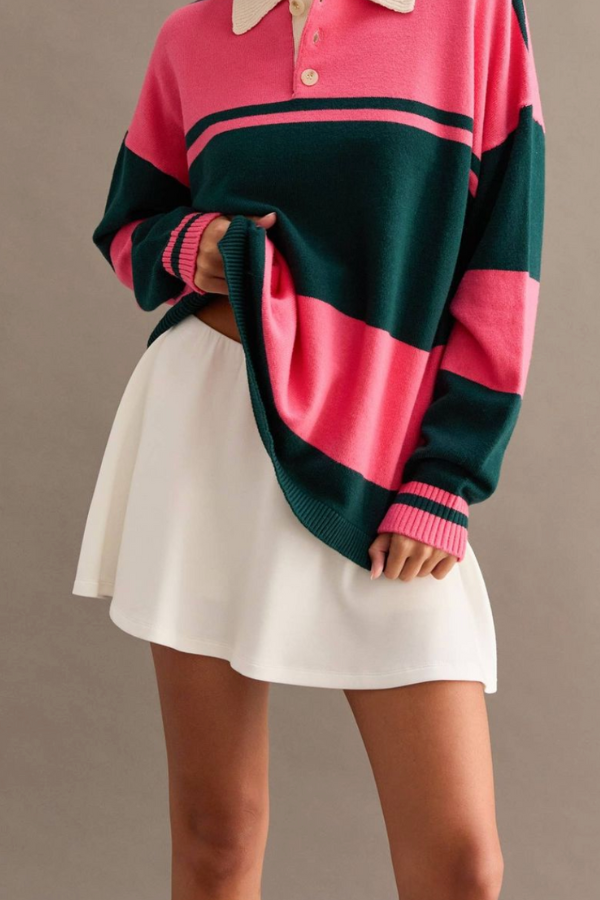 Flirty Scuba Mini Skort - White