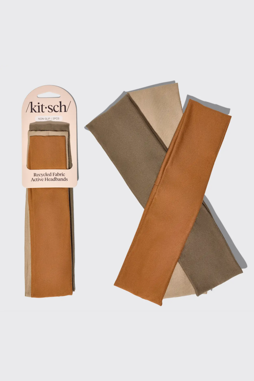 KITSCH Active Headbands Set - Brown