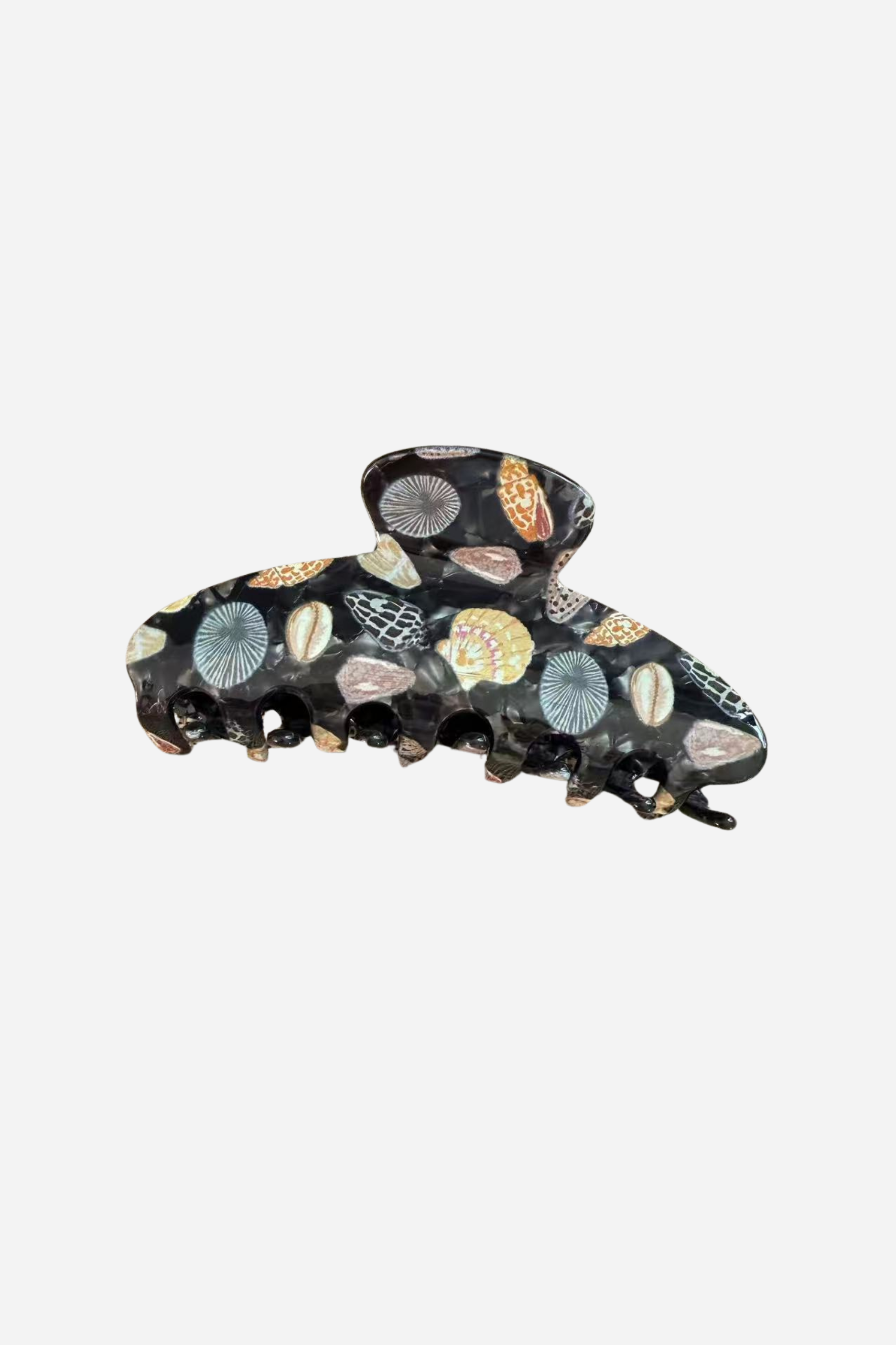 Summer Shells Claw Clip - Black