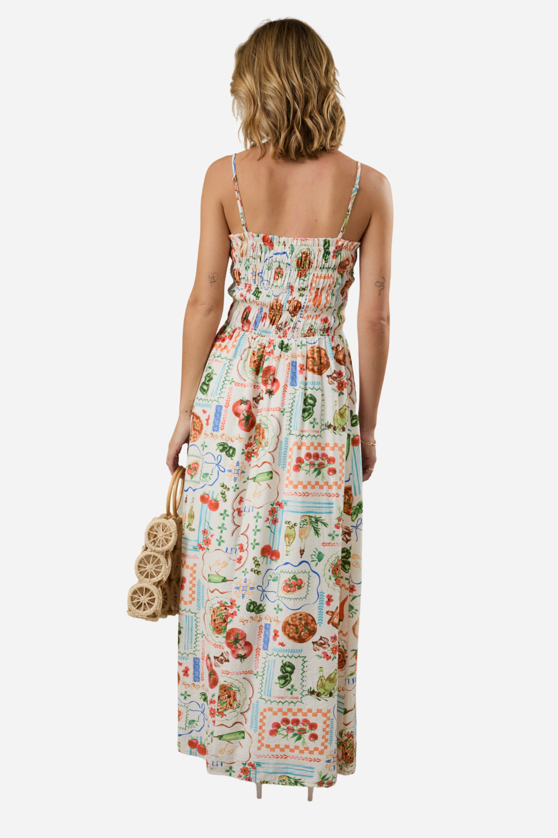 Vacation Print Maxi Dress
