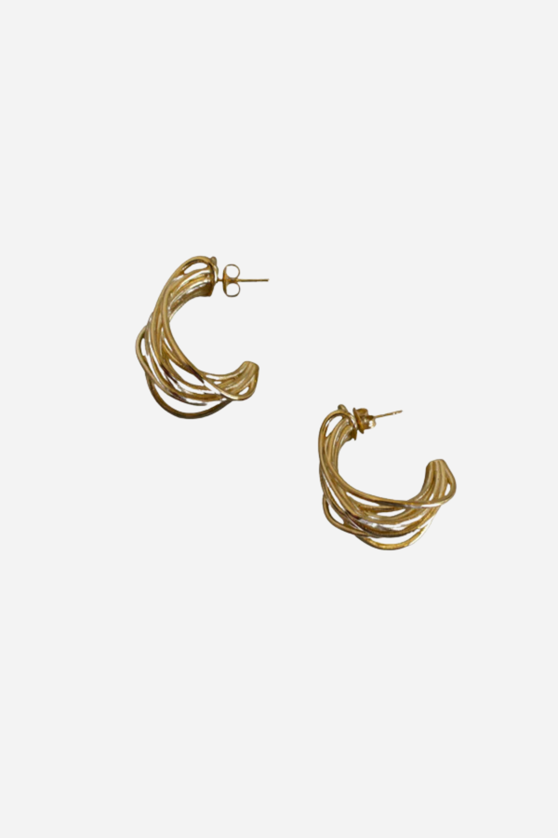 18K Mary Statement Hoop Earrings