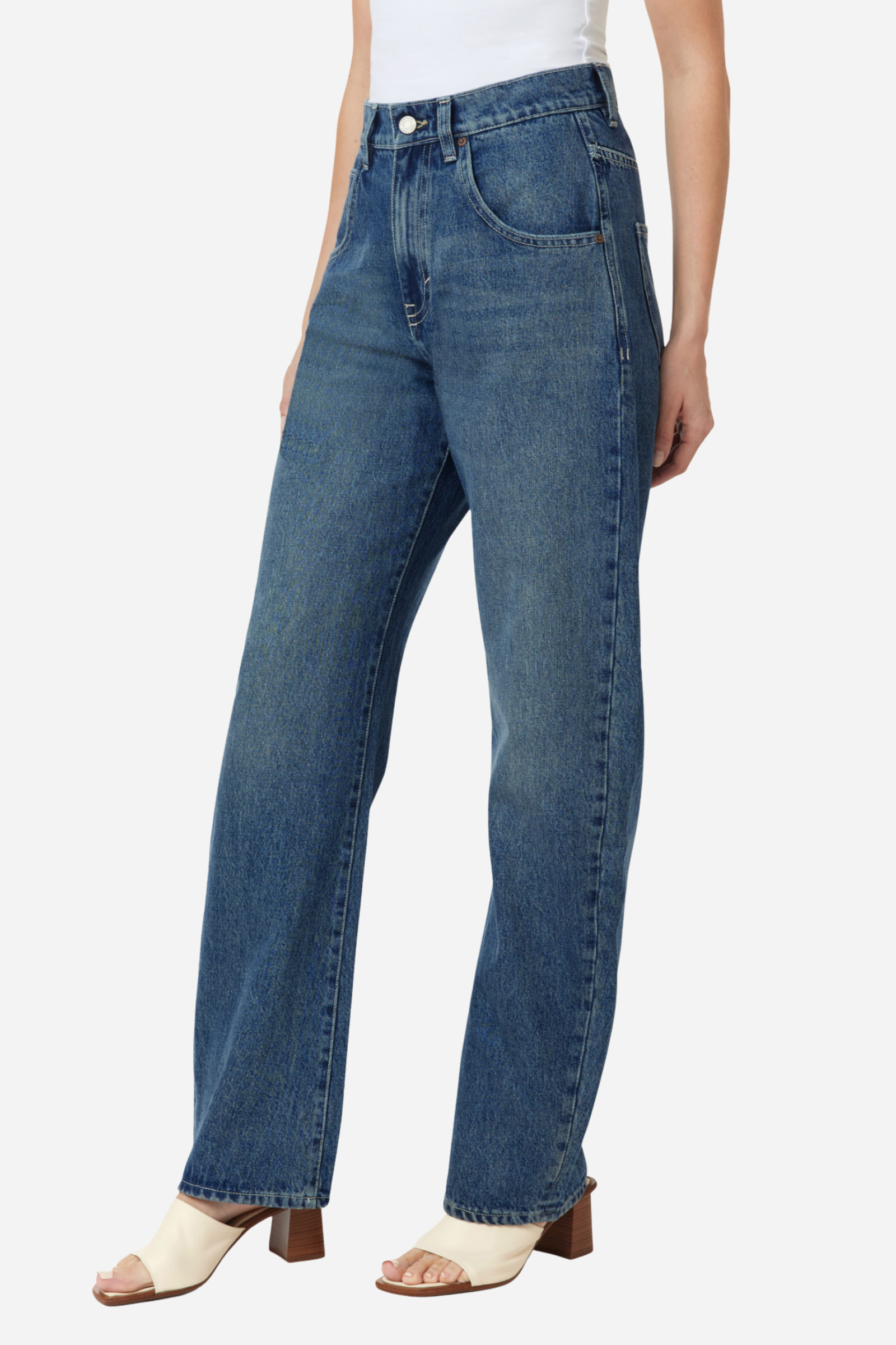 Gwen Relaxed Slouchy Jeans - Denim Blue