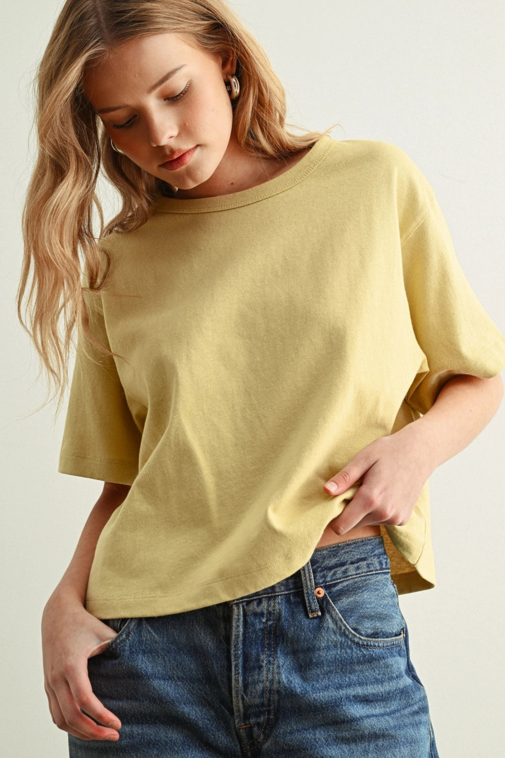 Short Sleeve Top - Lemon