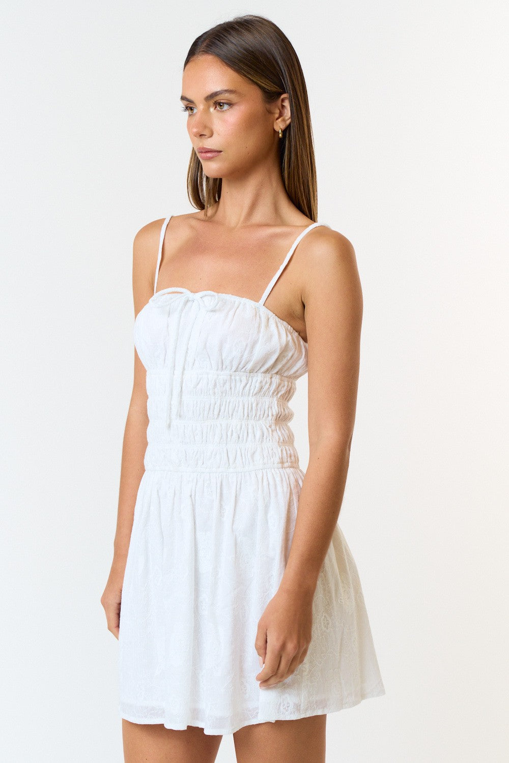 Floral Smocked Tube Mini Dress