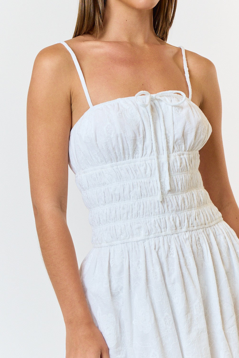 Floral Smocked Tube Mini Dress