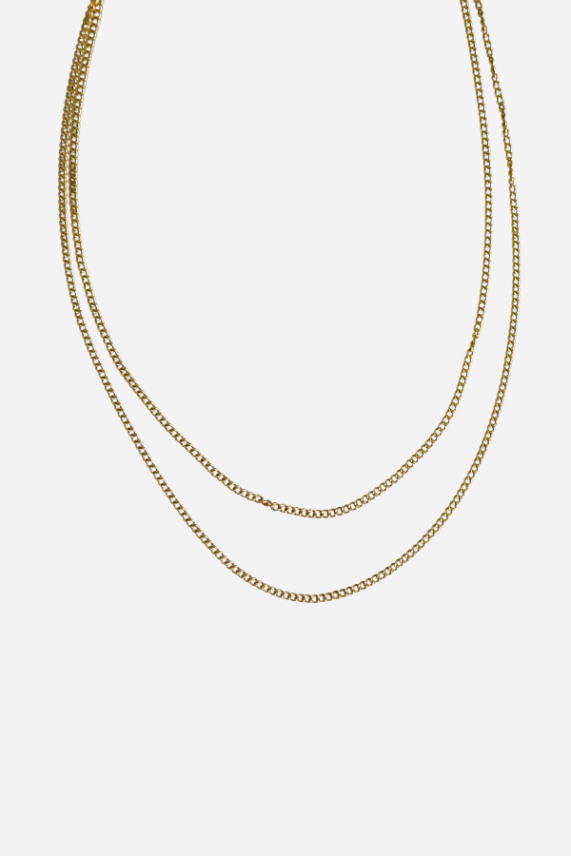 18K Elise Double Chain Necklace