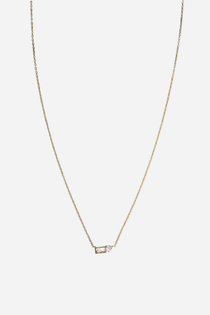 18K Bailey Double Diamond Necklace