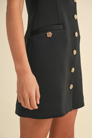 Liv Buttoned Mini Dress