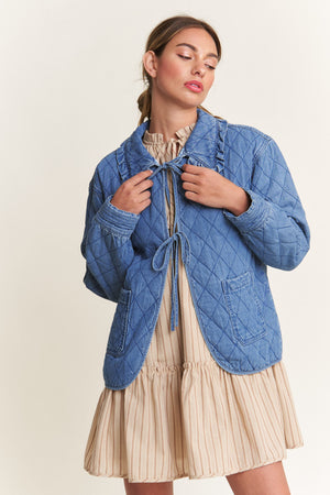 Quilted Denim Jacket