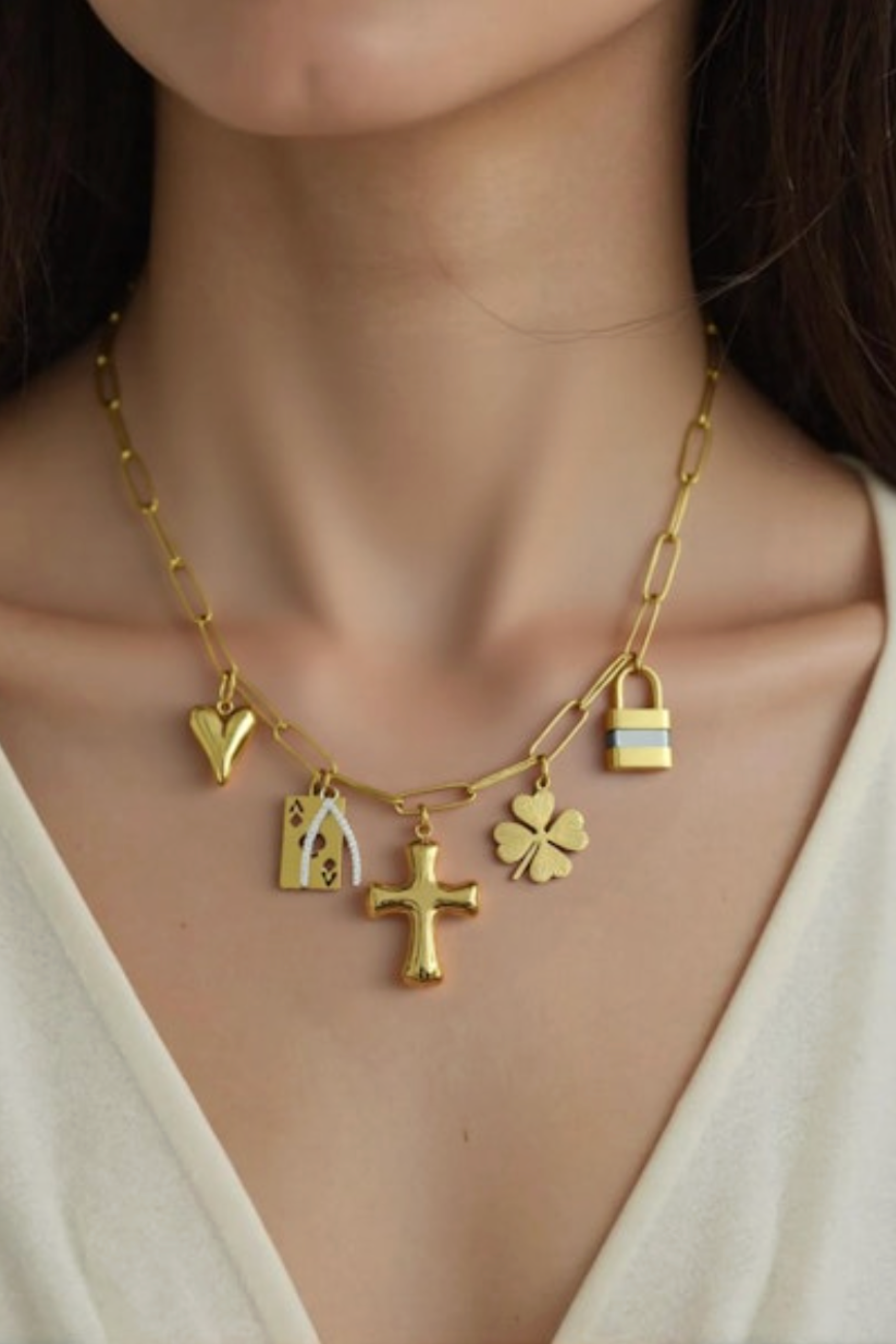 Farrah B Chances Are Charm Necklace